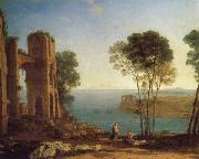 Claude Lorrain The Harbor of Baiae with Apollo and the Cumaean Sibyl USA oil painting artist